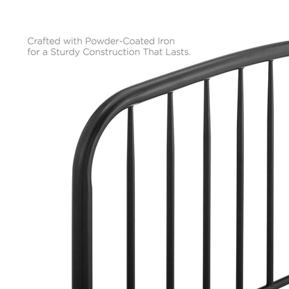 Bed | CasaFoyer Nova Metal Queen Headboard | Modern Farmhouse Style | Durable Iron Construction | Height-Adjustable | Neutral Aesthetic | Perfect for Master Bedroom or Guest Suite | casafoyer.myshopify.com