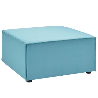 executive chairs | CasaFoyer Outdoor Patio Saybrook Upholstered Sectional Sofa Ottoman - Turquoise | Weather-Resistant | French Piping | Aluminum Frame | 300 lbs Capacity | casafoyer.myshopify.com