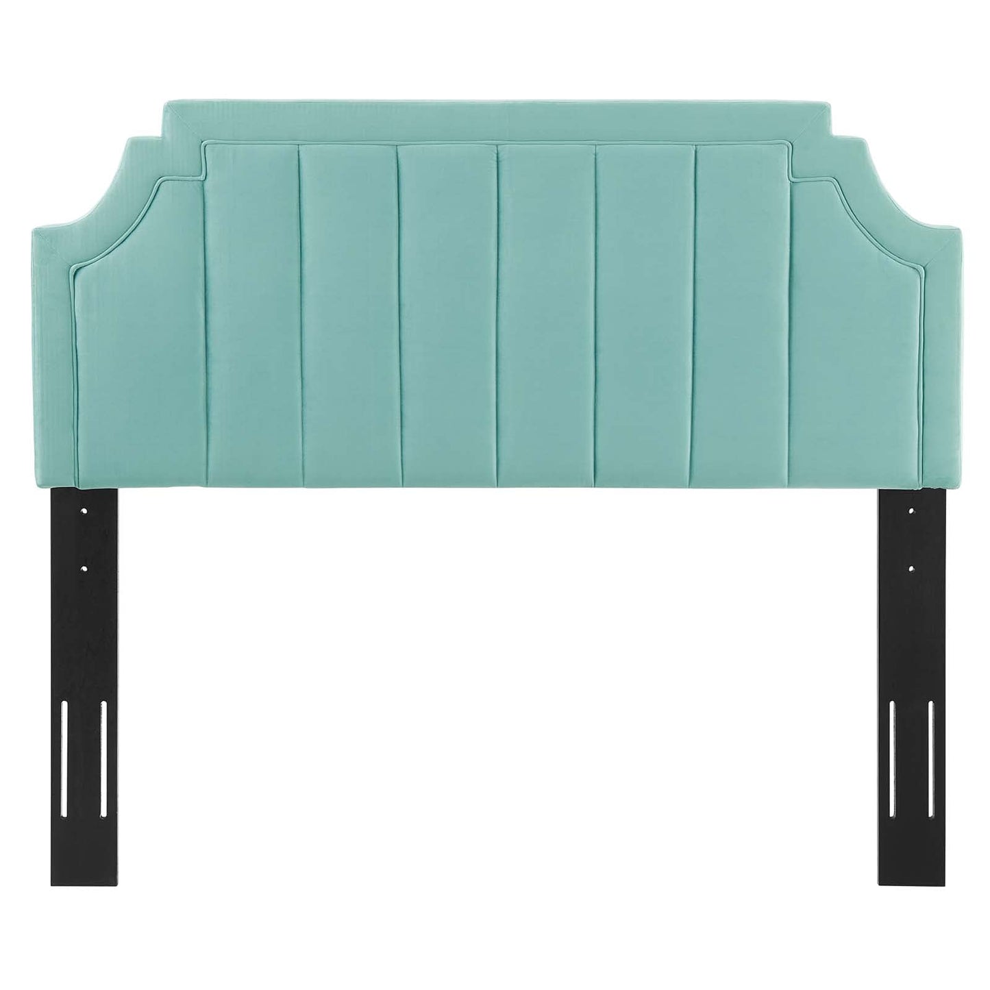 headboards | CasaFoyer Alyona Channel Tufted Performance Velvet King/California King Headboard | Glam Deco Style | Vintage Modern Elegance | Soft Stain-Resistant Velvet | Adjustable Fit | Easy Assembly | casafoyer.myshopify.com
