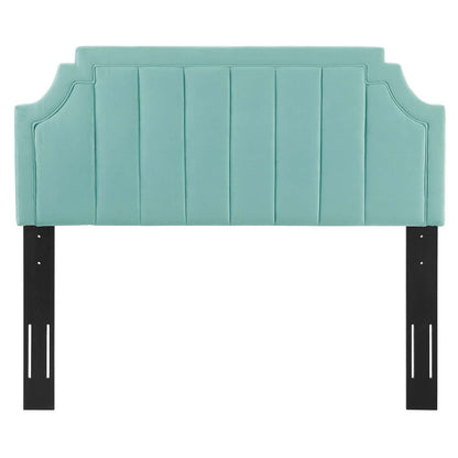 headboards | CasaFoyer Alyona Channel Tufted Performance Velvet King/California King Headboard | Glam Deco Style | Vintage Modern Elegance | Soft Stain-Resistant Velvet | Adjustable Fit | Easy Assembly | casafoyer.myshopify.com