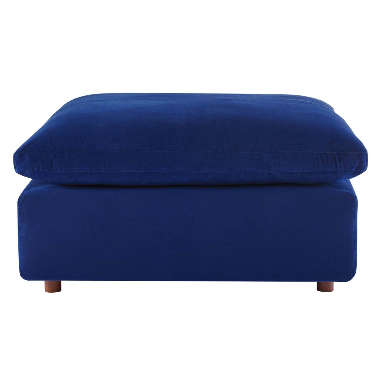 OTTOMAN | CasaFoyer Commix Ottoman | Cozy & Stylish | Stain-Resistant Velvet | Solid Wood Construction | Foam Padded Cushions | Overstuffed Down Feather | Perfect for Lounging | 331 lbs Capacity | Plastic Foot Glides | casafoyer.myshopify.com