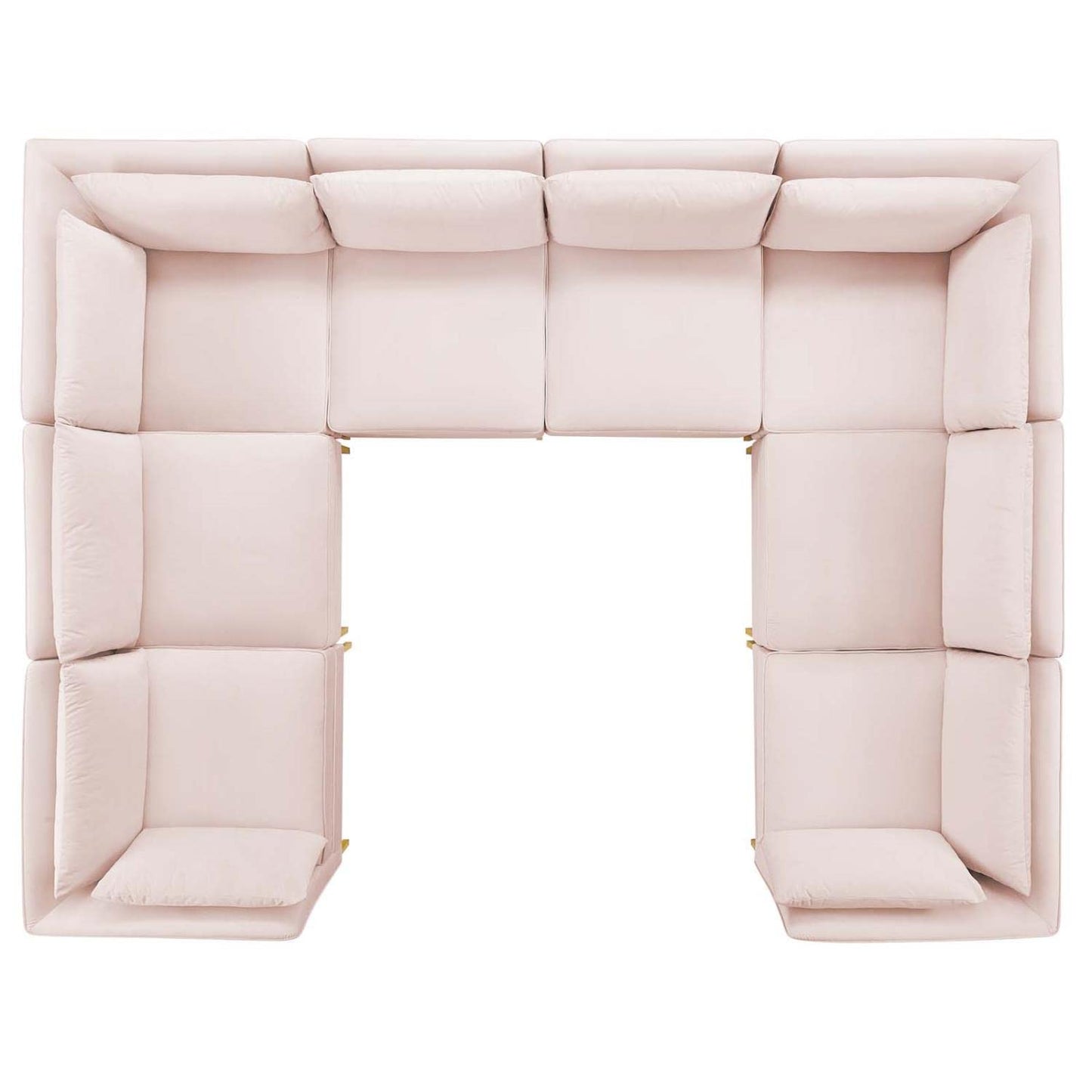 sofas | CasaFoyer Ardent Performance Velvet 8-Piece Sectional Sofa | Luxurious Velvet Texture | French Piping | Stain-Resistant | Ultimate Comfort | Gold Metal Legs | Perfect for Homes, Apartments, and Offices | casafoyer.myshopify.com