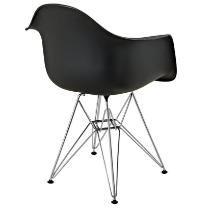 Sofa & chair Sets | Paris Wire Armchair | Molded Plastic Seat | Chromed Steel Wire Base | Versatile & Comfortable | Enhance Any Room Aesthetic | casafoyer.myshopify.com