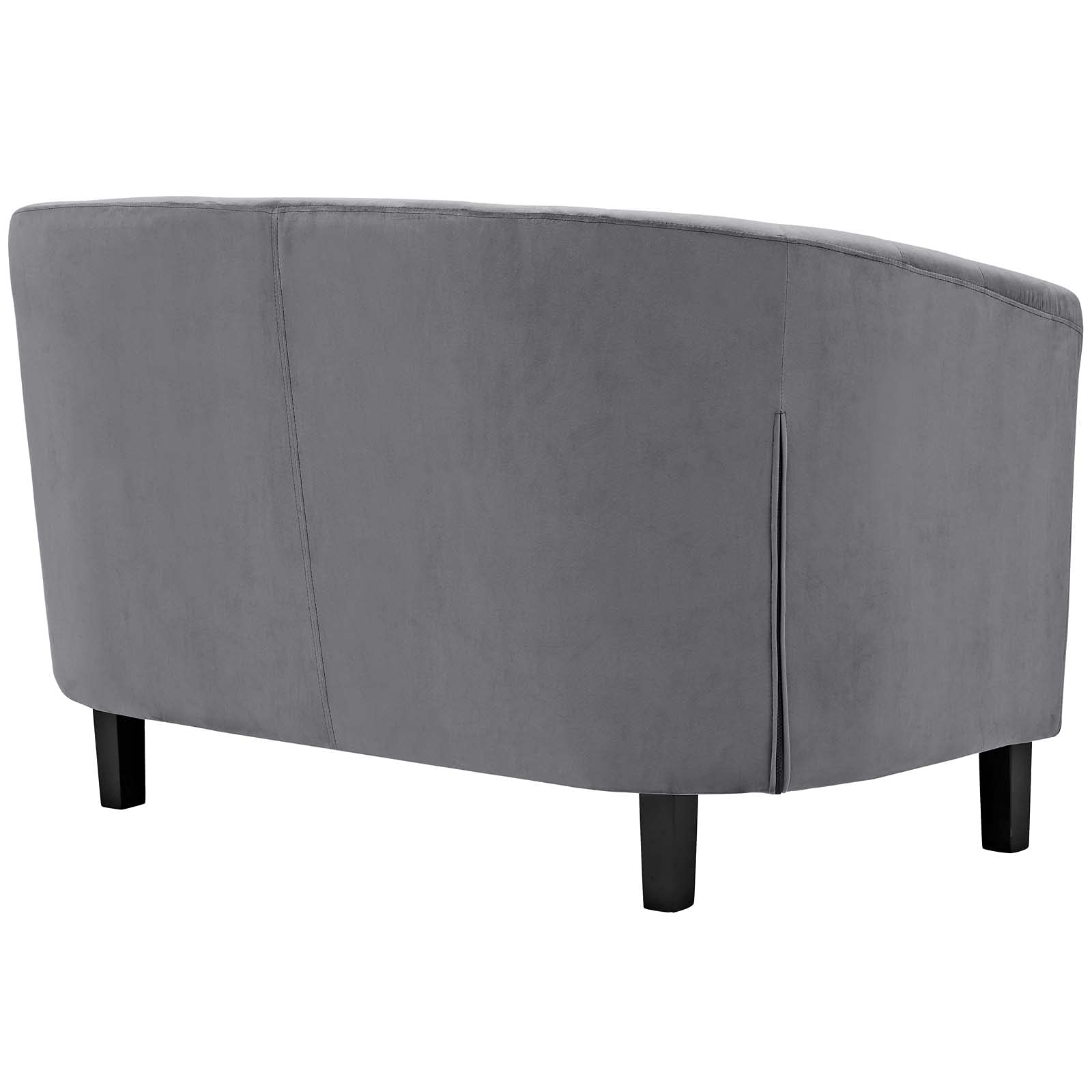sofas | CasaFoyer Prospect Performance Velvet Loveseat | Luxury Chesterfield Design | Modern Twist | Button Tufting | Graceful Curves | Espresso Stained Wood Legs | Soft & Stain-Resistant Velvet Fabric | Gray | casafoyer.myshopify.com