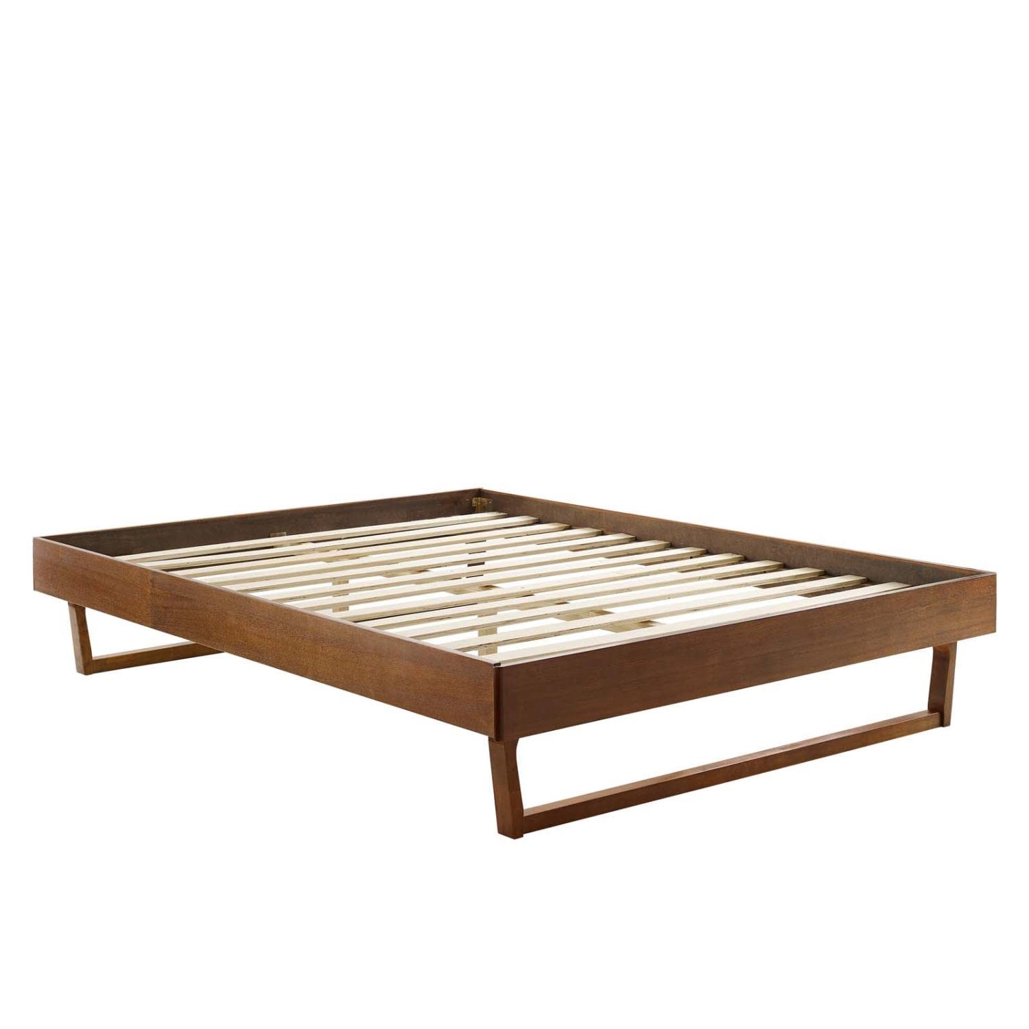 Bed | CasaFoyer Billie Full Platform Bed Frame | Modern Mid-Century Design | Interchangeable Headboards | Sturdy Wood Construction | No Box Spring Needed | 601 lbs Weight Capacity | casafoyer.myshopify.com