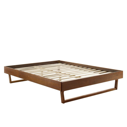 Bed | CasaFoyer Billie Full Platform Bed Frame | Modern Mid-Century Design | Interchangeable Headboards | Sturdy Wood Construction | No Box Spring Needed | 601 lbs Weight Capacity | casafoyer.myshopify.com