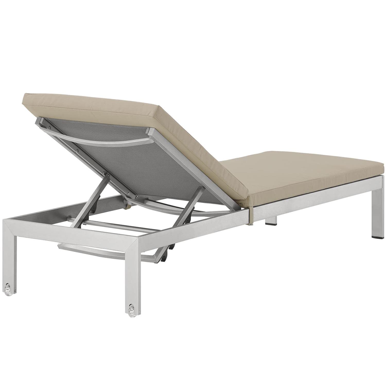 home office desk chairs | CasaFoyer Shore Outdoor Patio Chaise Lounge Chair | Sleek & Durable Aluminum Frame | Clear Wheels for Mobility | Non-Marking Foot Caps | Stylish & Timeless Design | casafoyer.myshopify.com