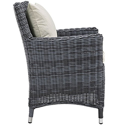 kitchen and dining room sets | CasaFoyer Summon Outdoor Patio Dining Table Set | Two-Tone Rattan Weave | Sunbrella Cushions | UV Protection | Aluminum Frame | 7 Piece | casafoyer.myshopify.com