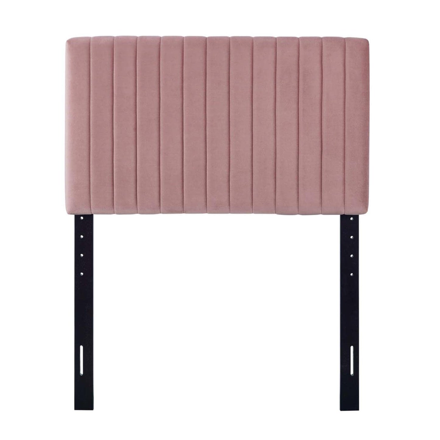 headboards | CasaFoyer Keira Twin Headboard | Luxurious Velvet | Channel Tufting | Stain-Resistant | Solid Wood Frame | Upgrade Your Bedroom or Dorm | Dusty Rose | casafoyer.myshopify.com