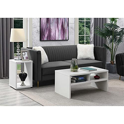 TABLE | Northfield Admiral End Table with Shelf | Sleek & Modern Design | Durable Honeycomb Construction | Spacious Surface Top | Ergode | casafoyer.myshopify.com