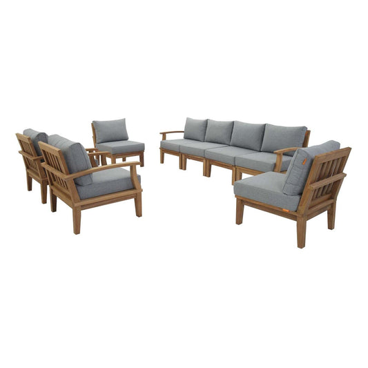 executive chairs | CasaFoyer Marina Teak Wood Outdoor Patio Furniture Sofa Sectional Set | Ultimate Luxury | Durable Teak Construction | All-Weather Cushions | Modern Design | casafoyer.myshopify.com