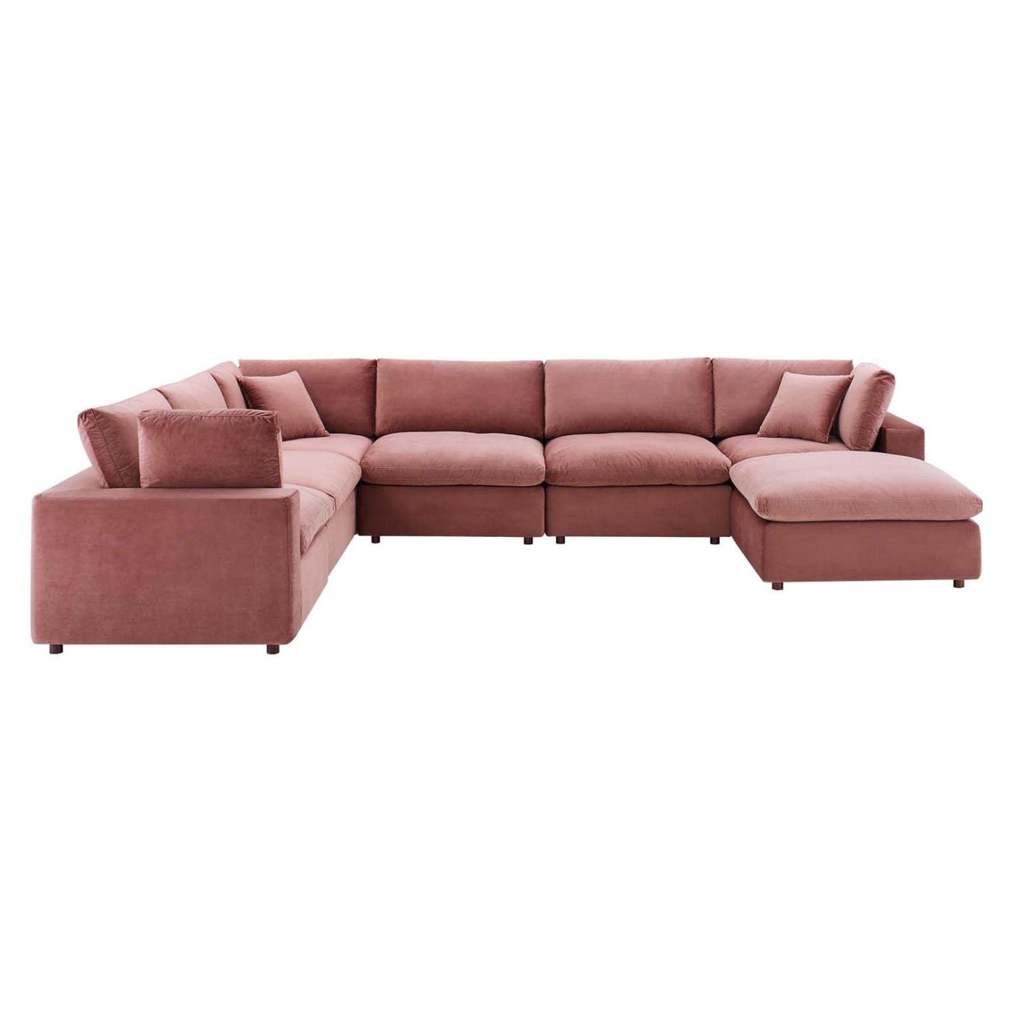 sofas | CasaFoyer Commix Luxurious Sectional Sofa | Elegant, Plush, Durable | Includes Ottoman, Armless & Corner Chairs | Stain-Resistant Velvet | casafoyer.myshopify.com