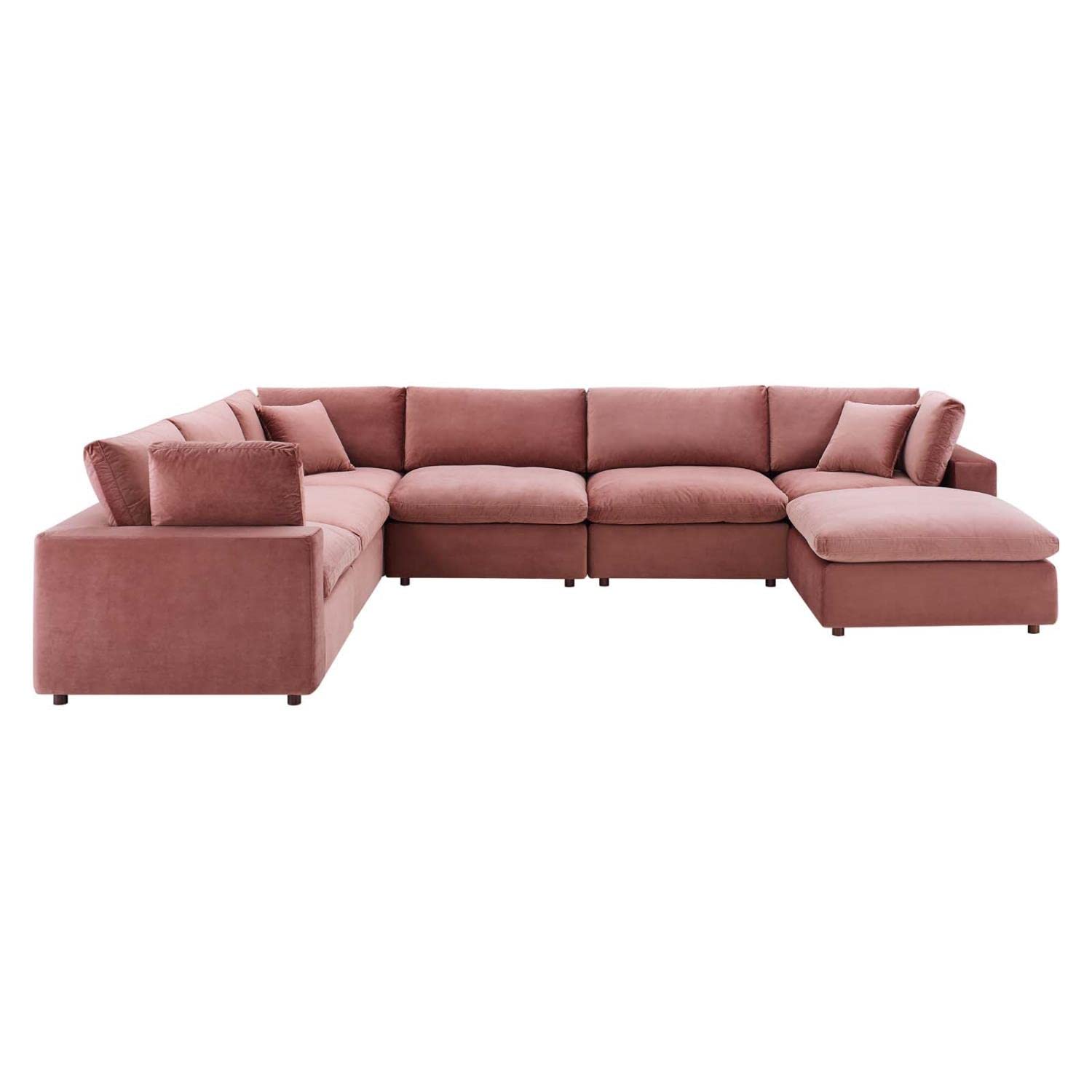 sofas | CasaFoyer Commix Luxurious Sectional Sofa | Elegant, Plush, Durable | Includes Ottoman, Armless & Corner Chairs | Stain-Resistant Velvet | casafoyer.myshopify.com