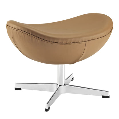 ottomans | CasaFoyer Glove Ottoman | Exquisite Balance & Elegance | Genuine Leather | Maximum Comfort | Terracotta | casafoyer.myshopify.com