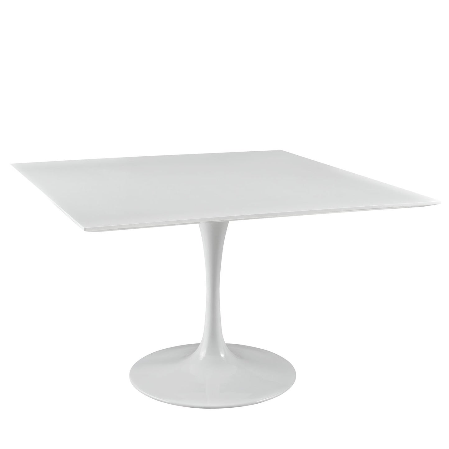 Dining Table | Lippa 47 Square Dining Table | Timeless Modern Design | White Top | Metal Tapered Base | Chip-Resistant Finish | casafoyer.myshopify.com
