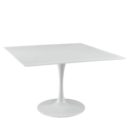 Dining Table | Lippa 47 Square Dining Table | Timeless Modern Design | White Top | Metal Tapered Base | Chip-Resistant Finish | casafoyer.myshopify.com