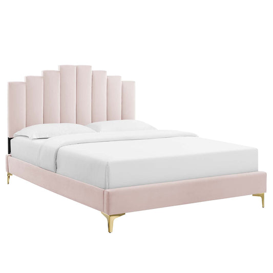 adjustable bed bases | CasaFoyer Elise Performance Velvet King Platform Bed | Opulent Deco Style | Stain-Resistant | Gold Metal Legs | Ultimate Comfort | Supports Various Mattress Types | Stable & Durable | Easy Assembly | Pink | casafoyer.myshopify.com