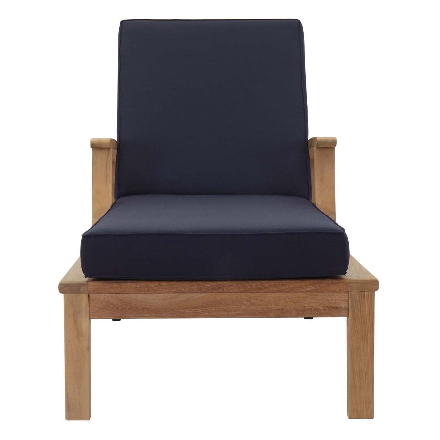 executive chairs | CasaFoyer Marina Teak Wood Outdoor Patio Single Chaise Lounge Chair | Luxury & Comfort | All-Weather Cushions | Assembly Required | casafoyer.myshopify.com