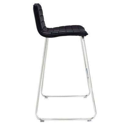 barstools | CasaFoyer Dive Bar Stool | Sleek Design | Stainless Steel Base | Ideal for Bars, Restaurants, Hotels, and Home Settings | Captivating and Ambitious | Black | casafoyer.myshopify.com