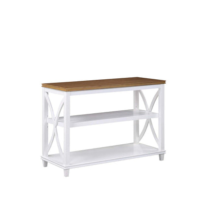 TABLE | Ergode Florence Console Table with Shelves | Elegant & Multipurpose | Sturdy Rubberwood Construction | Oak Veneer | Various Finishes | casafoyer.myshopify.com