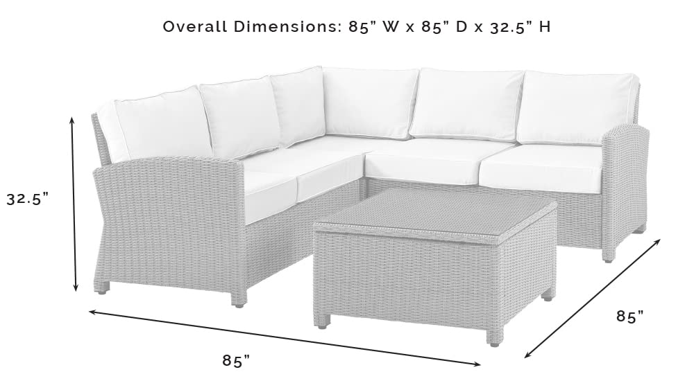 Patio Furniture Sets | CasaFoyers Bradenton Collection | All-Weather Wicker Sectional | Modular Design | Sturdy Steel Frames | UV/Fade Resistant Cushions | casafoyer.myshopify.com