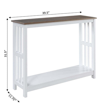 TABLE | Ergode Mission Console Table with Shelf | Transitional & Contemporary Design | Durable MDF & Particleboard | Ample Storage | Versatile for Living Room, Entryway, Den, or Home Office | Pair with Ergode Mission Collection | casafoyer.myshopify.com