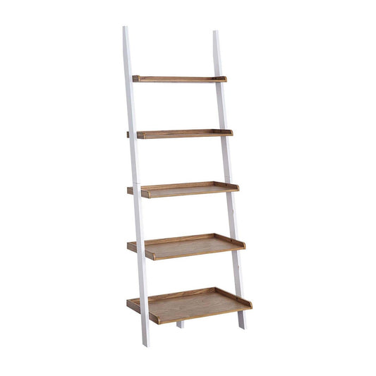 Shelf | Ergode American Heritage Bookshelf Ladder | 5 Tiers | Solid Pine, Birch Veneer, MDF | Versatile Storage for Living Room or Office | Durable & Stylish | casafoyer.myshopify.com