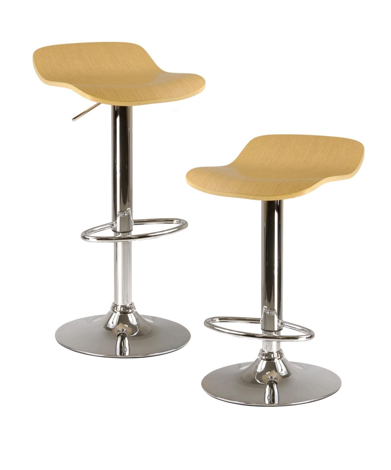 barstools | CasaFoyer Air Lift Swivel Seat/Adjustable Height Stools | Set of 2 | Ideal for Kitchen or Bar | Fashionable & Comfortable | Complements Pub Tables | casafoyer.myshopify.com