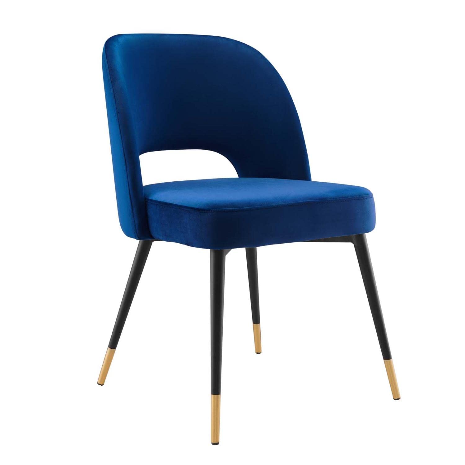 home office desk chairs | CasaFoyer Rouse Dining Side Chair | Luxurious Update | Comfortable Foam Padding | Stain-Resistant Velvet Upholstery | Glam Deco Design | Matte Black Stainless Steel Legs | Open Back | Versatile & Practical | casafoyer.myshopify.com