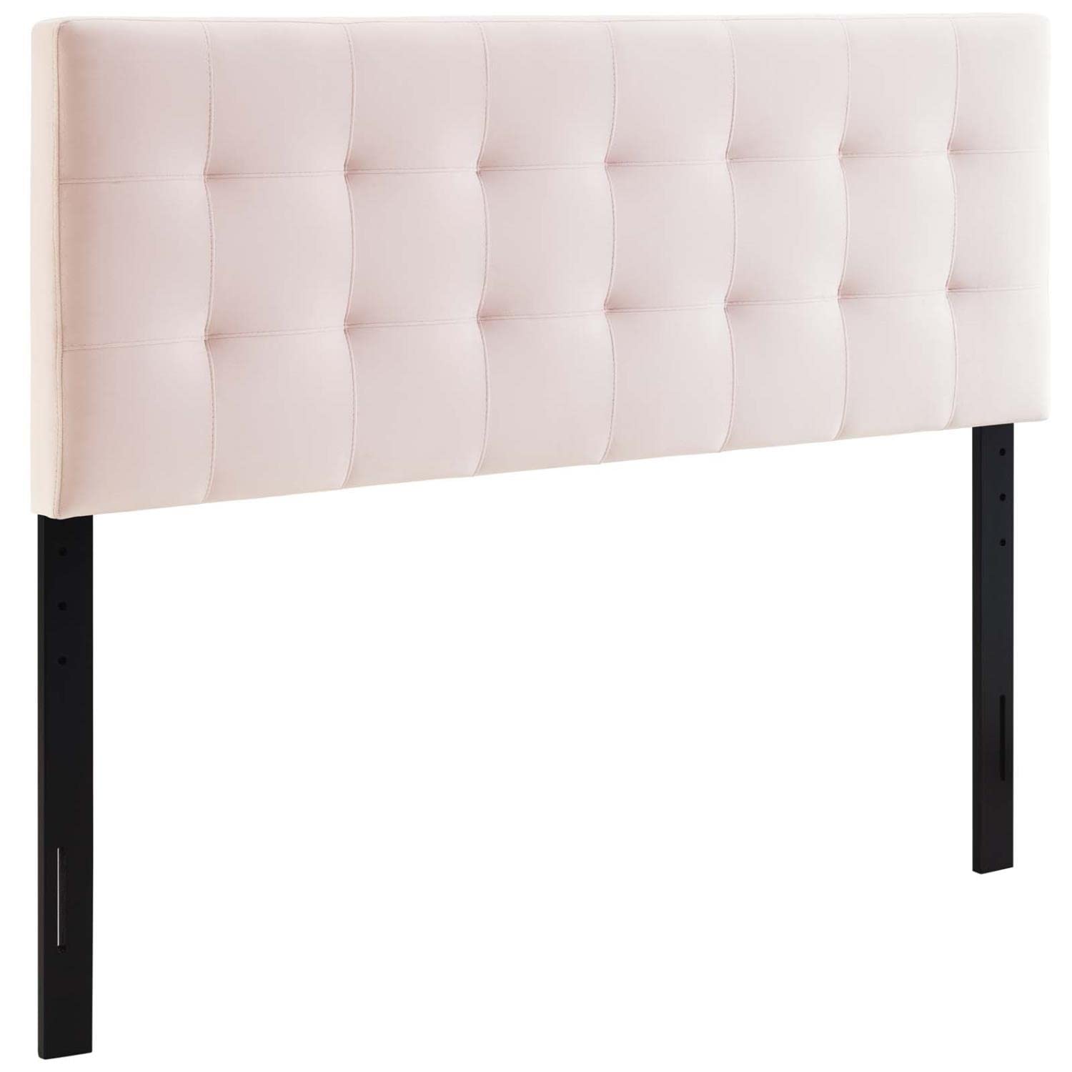 headboards | CasaFoyer Lily Biscuit Tufted Performance Velvet Full Headboard | Pink | Stain-Resistant | Adjustable Height | Perfect for Teens, Guests, Dorms | casafoyer.myshopify.com