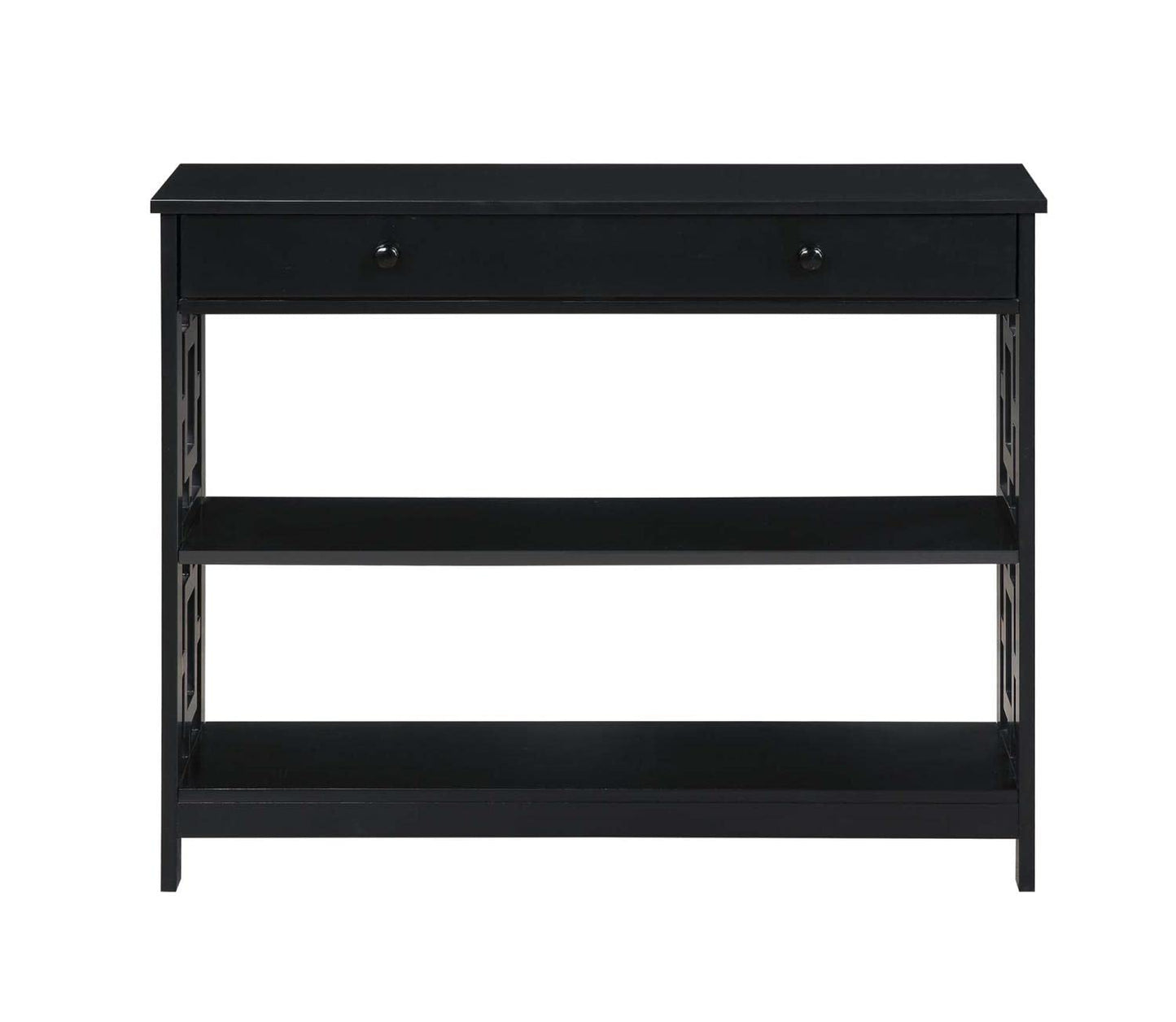 TABLE | Town Square 1 Drawer Console Table with Shelves | Versatile Entryway or Hall Table | Durable Particle Board | Multiple Finishes | Ergode | casafoyer.myshopify.com