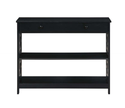 TABLE | Town Square 1 Drawer Console Table with Shelves | Versatile Entryway or Hall Table | Durable Particle Board | Multiple Finishes | Ergode | casafoyer.myshopify.com