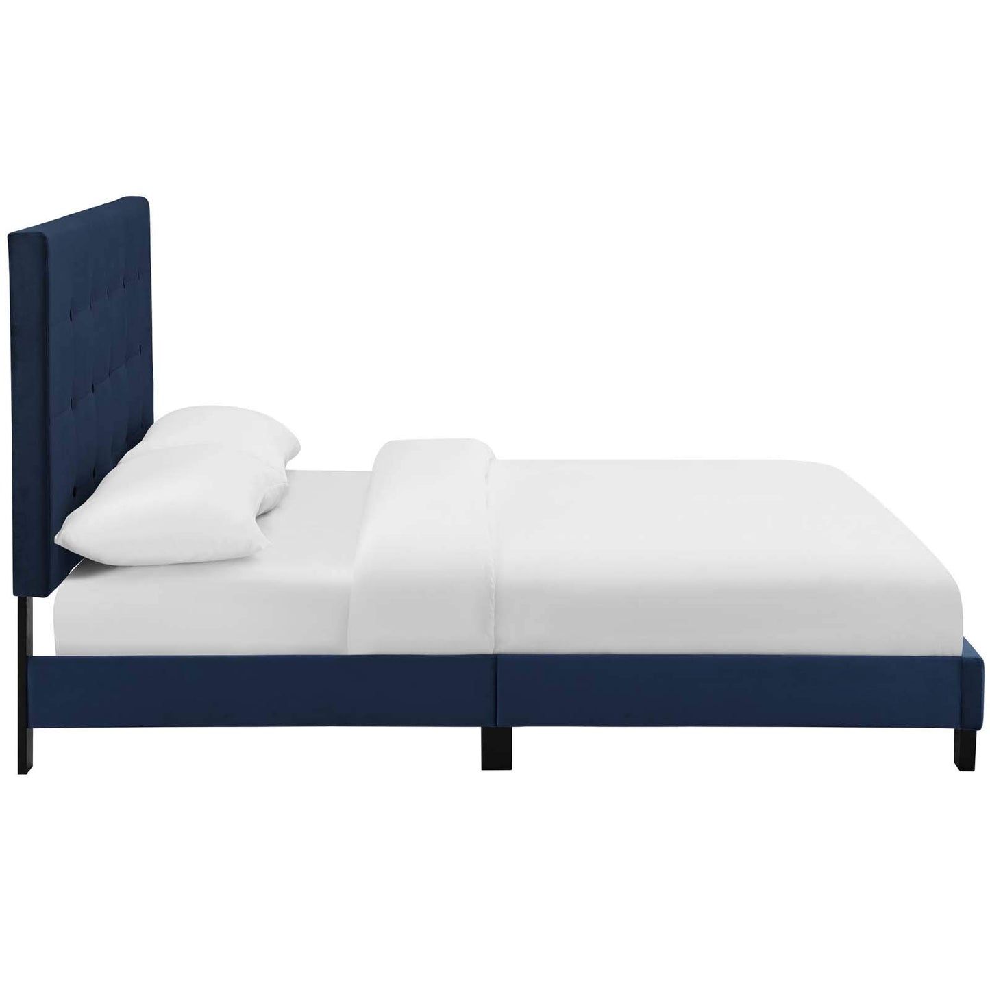 Bed | CasaFoyer Melanie Queen Platform Bed | Chic Elegance | Stain-Resistant Velvet | Durable Wood Frame | No Box Spring | 800 lbs Capacity | casafoyer.myshopify.com