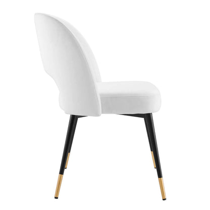 home office desk chairs | CasaFoyer Rouse Dining Side Chair Set | Elegant & Cozy | Foam Padded Velvet Upholstery | Bentwood Construction | Matte Black Stainless Steel Legs | 331 lbs Weight Capacity | Set of 2 | casafoyer.myshopify.com
