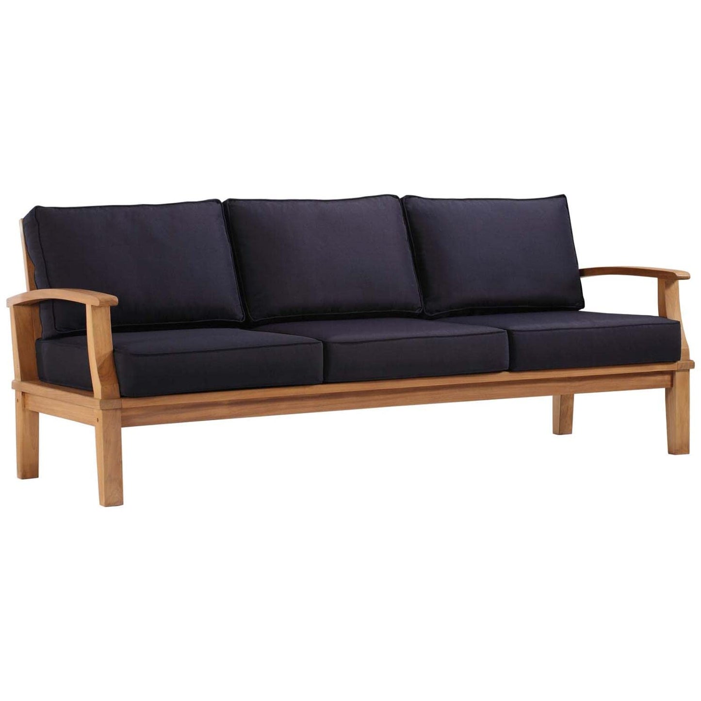 sofas | CasaFoyer Marina Teak Wood Outdoor Patio Sofa | Luxury, Durable, Weather-Resistant | Modern Design | Perfect for Outdoor Seating | casafoyer.myshopify.com