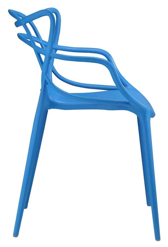 home office desk chairs | CasaFoyer Entangled Dining Armchair | Captivating Design | Molded Plastic | Floor Protection | Fully Assembled | Wipe-Clean Surface | Blue | casafoyer.myshopify.com