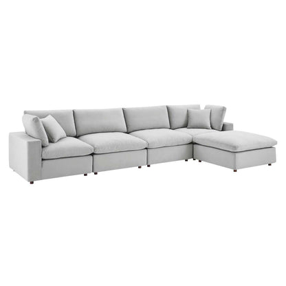 kitchen and dining room sets | CasaFoyer Commix | Luxurious Sectional Sofa Set | Stain-Resistant Velvet | Solid Wood Construction | Overstuffed Down Feather Cushions | 5-Piece Set | casafoyer.myshopify.com