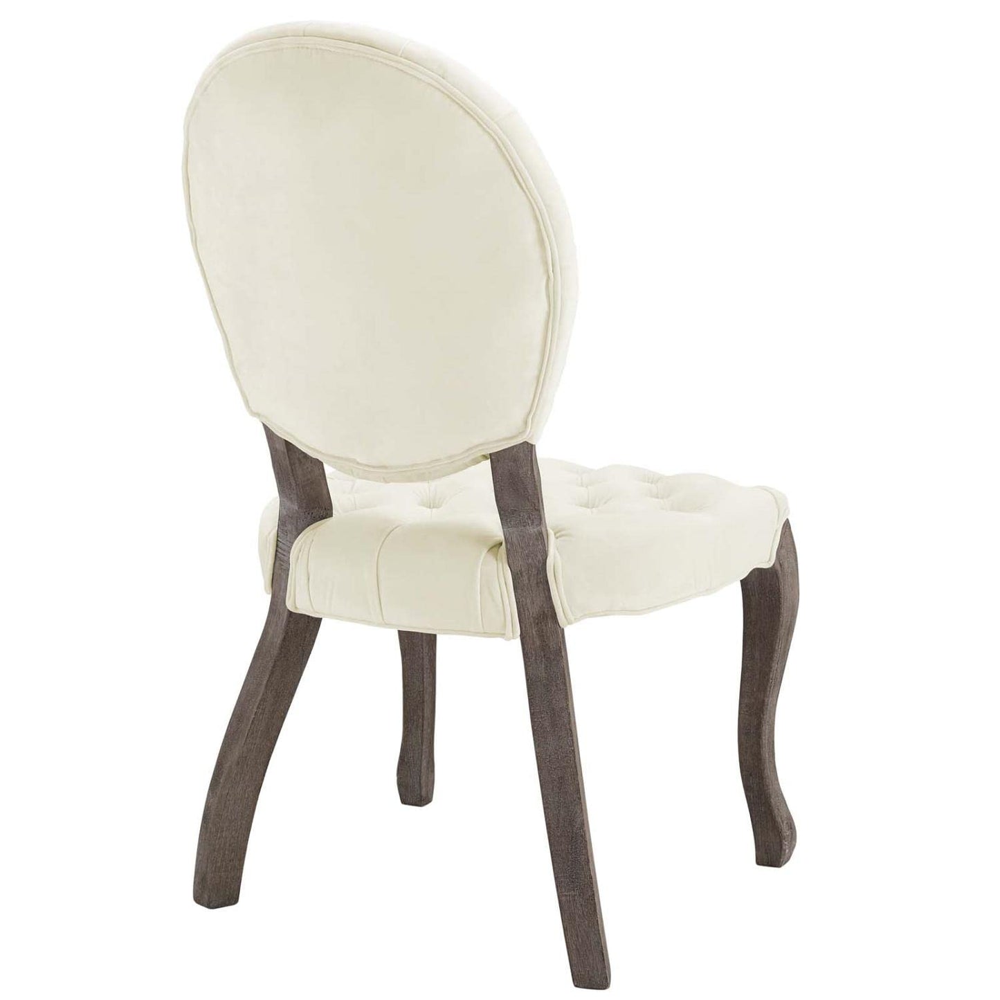 home office desk chairs | CasaFoyer Exhibit French Vintage Performance Velvet Dining Side Chair | Parisian Elegance | Farmhouse Charm | Stain-Resistant | Fully Assembled | Ivory | casafoyer.myshopify.com