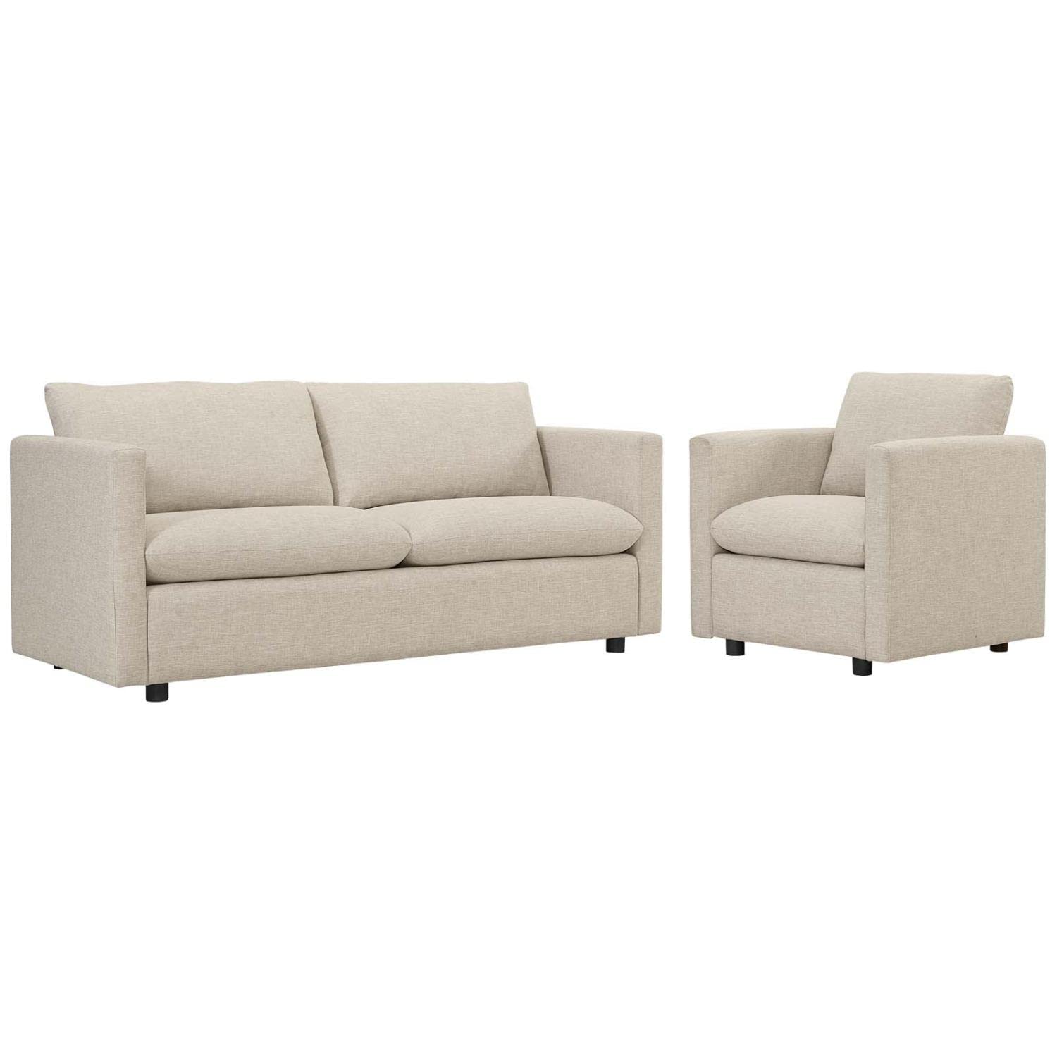 kitchen and dining room sets | CasaFoyer Activate Upholstered Fabric Sofa and Armchair Set | Cozy & Versatile | Soft Polyester Fabric | Modern Design | Sturdy & Durable | Easy to Unpack | Includes Sofa & Armchair | casafoyer.myshopify.com