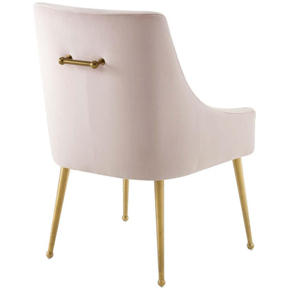 home office desk chairs | CasaFoyer Discern Performance Velvet Dining Chair Set of 2 | Elegant Design | Sturdy Wood | Stain-Resistant Velvet | Gold Legs | Versatile for Any Room | Pink | casafoyer.myshopify.com