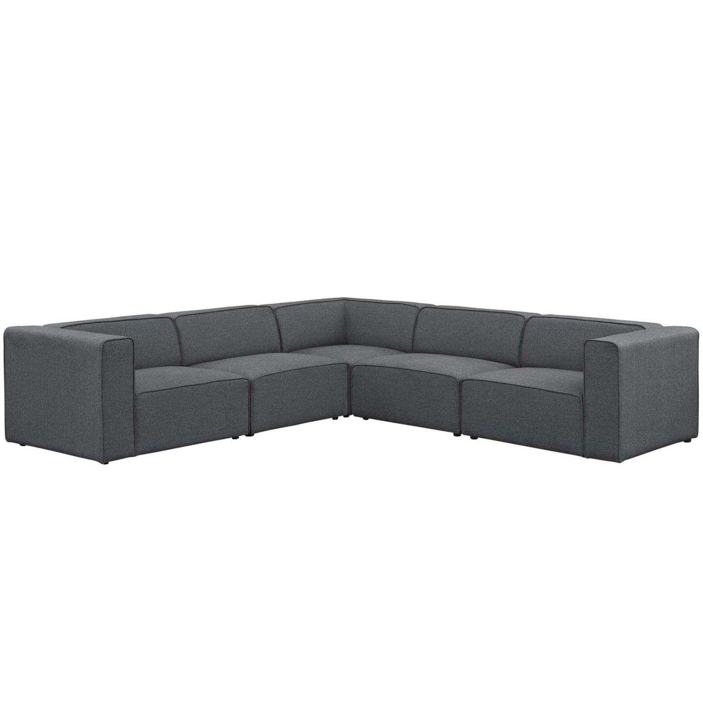 kitchen and dining room sets | CasaFoyer Mingle 5-Piece Modular Sectional Sofa Set | Plush Comfort | Stylish Design | Ideal for Modern Decor | Gray | casafoyer.myshopify.com