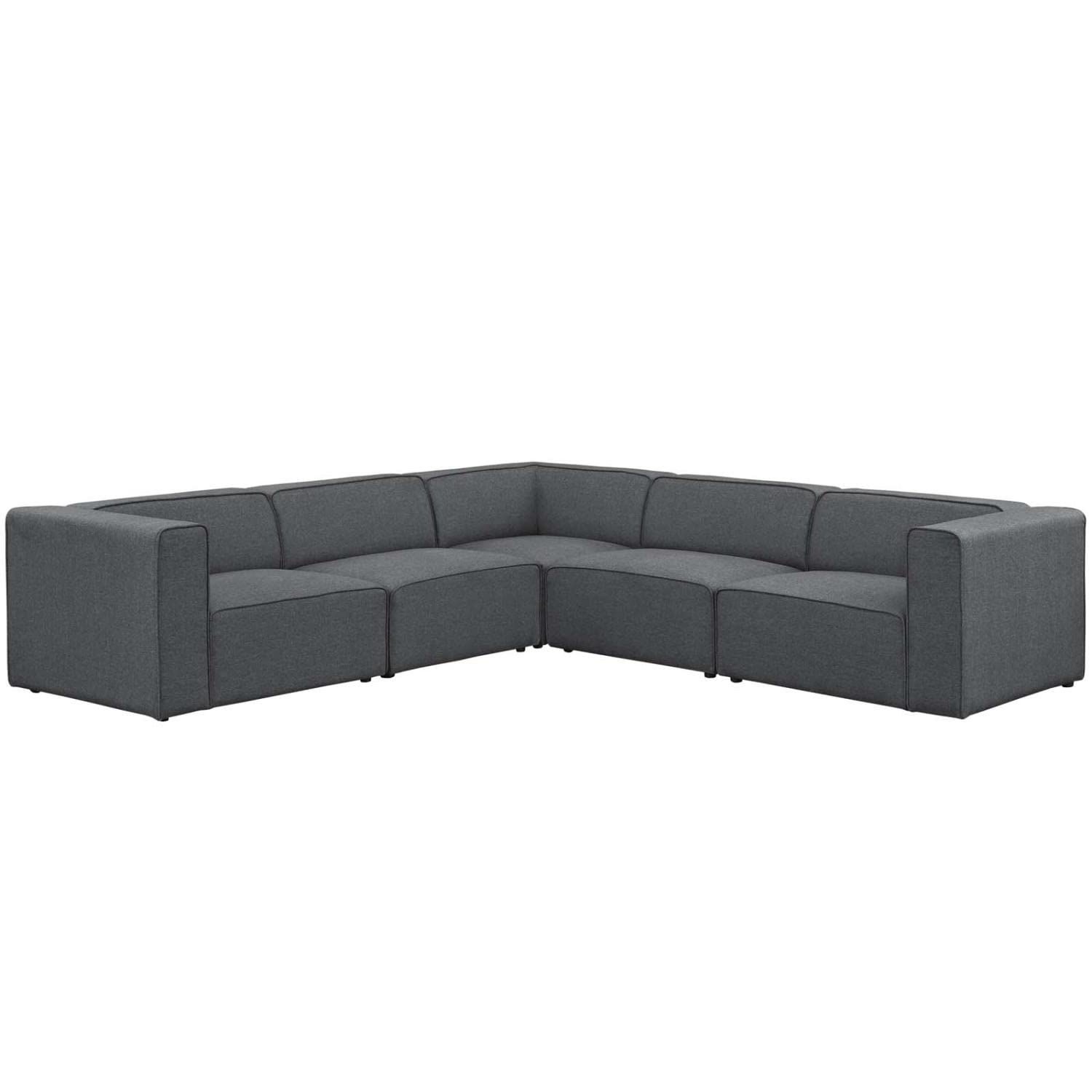kitchen and dining room sets | CasaFoyer Mingle 5-Piece Modular Sectional Sofa Set | Plush Comfort | Stylish Design | Ideal for Modern Decor | Gray | casafoyer.myshopify.com