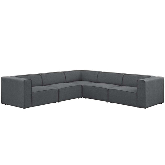 kitchen and dining room sets | CasaFoyer Mingle 5-Piece Modular Sectional Sofa Set | Plush Comfort | Stylish Design | Ideal for Modern Decor | Gray | casafoyer.myshopify.com