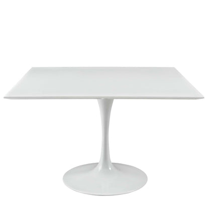 Dining Table | Lippa 47 Square Dining Table | Timeless Modern Design | White Top | Metal Tapered Base | Chip-Resistant Finish | casafoyer.myshopify.com