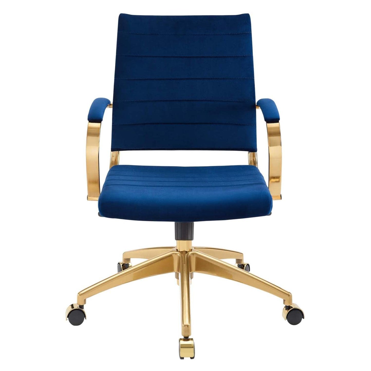 home office desk chairs | CasaFoyer Jive Mid Back Office Chair | Stylish & Functional | Ribbed Velvet Back | Stain-Resistant | Padded Armrests | Chrome-Plated Base | Easy Mobility | Tension Knob & Tilt Lock | Modern Design | casafoyer.myshopify.com