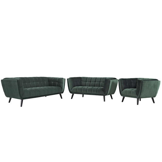 kitchen and dining room sets | CasaFoyer Bestow Performance Velvet Living Room Set | Luxurious Stain-Resistant Furniture | Button Tufted | Mid-Century Modern Farmhouse | Green | casafoyer.myshopify.com