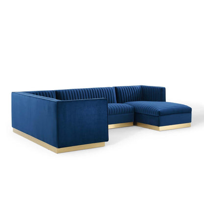 kitchen and dining room sets | CasaFoyer Sanguine Channel Tufted Performance Velvet Living Room Sectional Sofa Collection | Retro Modern Elegance | Stain-Resistant & Luxurious | Ultimate Comfort & Support | Gold Stainless Steel Base | 3 Piece Set | casafoyer.myshopify.com