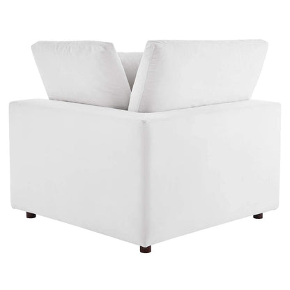 sofas | CasaFoyer Commix | Plush Comfort | Sleek Design | Stain-Resistant Velvet | Solid Wood Frame | 5-Piece Set | White | casafoyer.myshopify.com