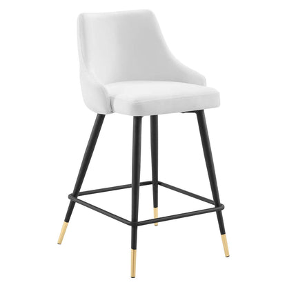 barstools | CasaFoyer Adorn Performance Velvet Counter Stool | Elegant Timeless Design | Stain-Resistant Upholstery | Cozy Seating | Vintage Modern Style | 300 lbs Capacity | Non-Marking Foot Caps | casafoyer.myshopify.com