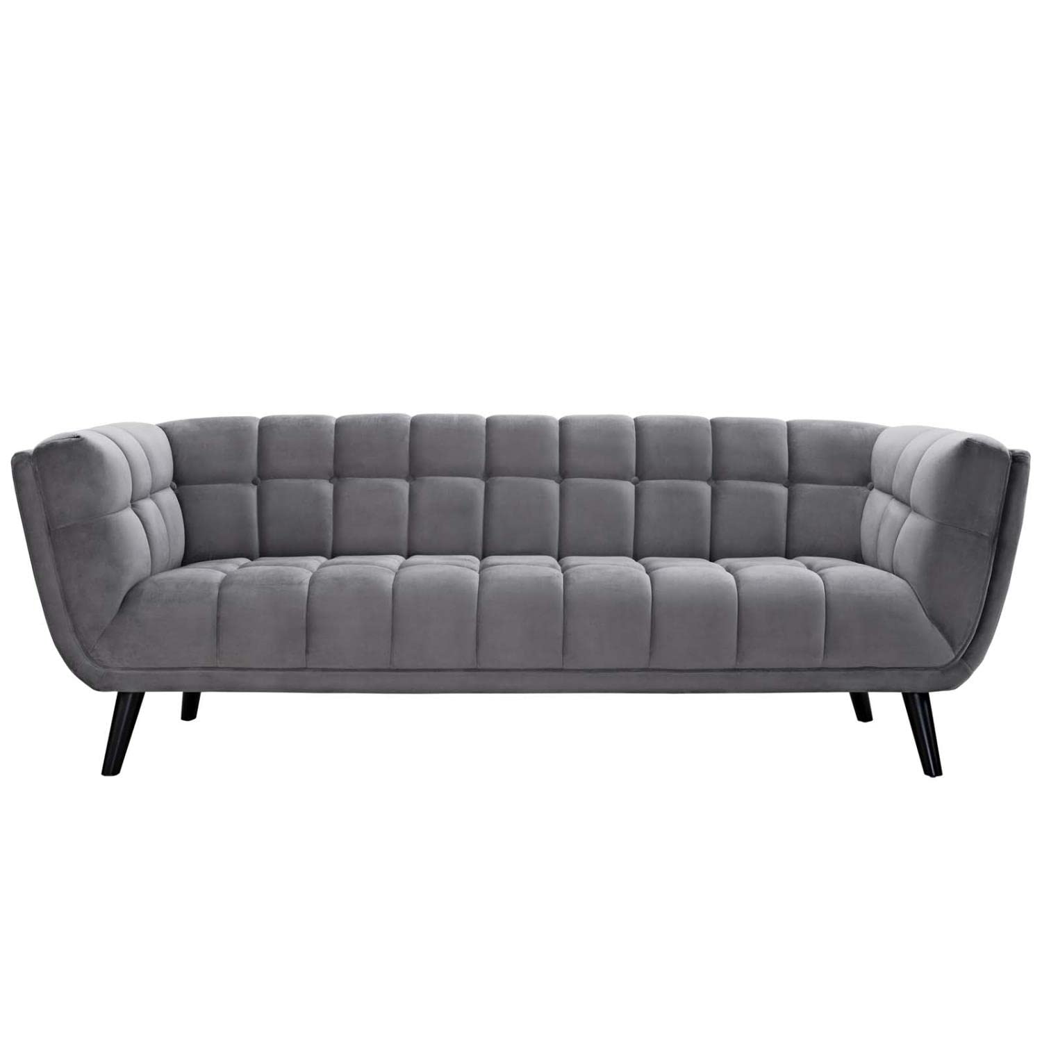 kitchen and dining room sets | CasaFoyer Bestow Performance Velvet Living Room Set | Wide Profile | Stain-Resistant | Button Tufting | Black Legs | Sofa & Loveseat | Gray | casafoyer.myshopify.com